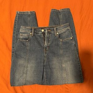 High-Rise Utility Barrel Jean